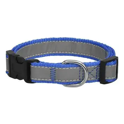 Купить tappi Панакс амуниция ошейник со светоотражающей лентой для собак, синий
