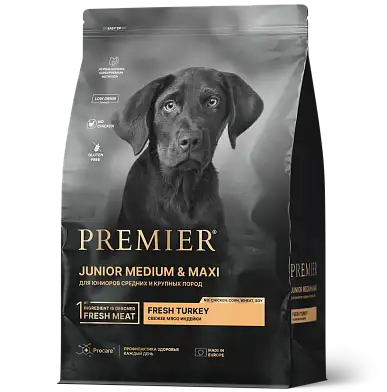 Premier сухой корм для юниоров средних и крупных пород с индейкой