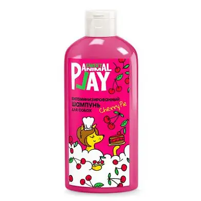 Animal Play шампунь витаминизированный для собак и кошек, ВИШНЕВЫЙ ПАЙ
