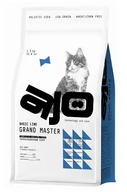 AJO Basic Line Grand Master Сухой корм для кошек старше 8 лет с курицей