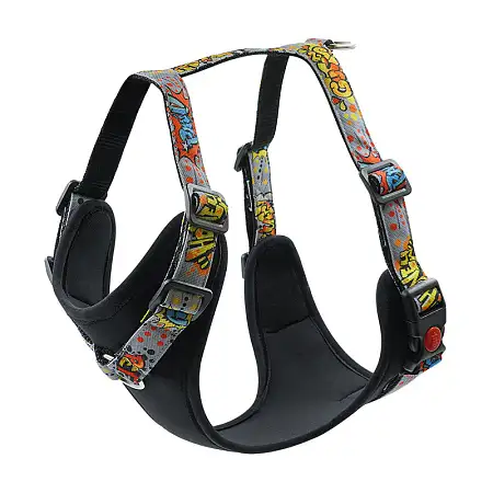 Купить art line Шлейка для собак "Граффити" неопрен, капрон с принтом