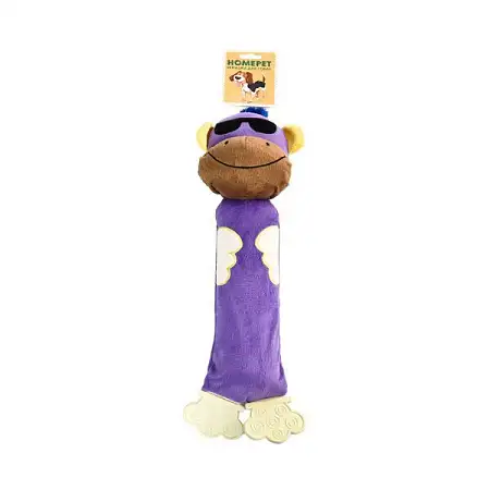 Купить homepet seaside игрушка для собак обезьяна с пищалкой плюш